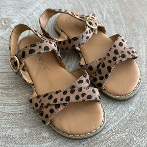 Leopard print sandals toddler size 7